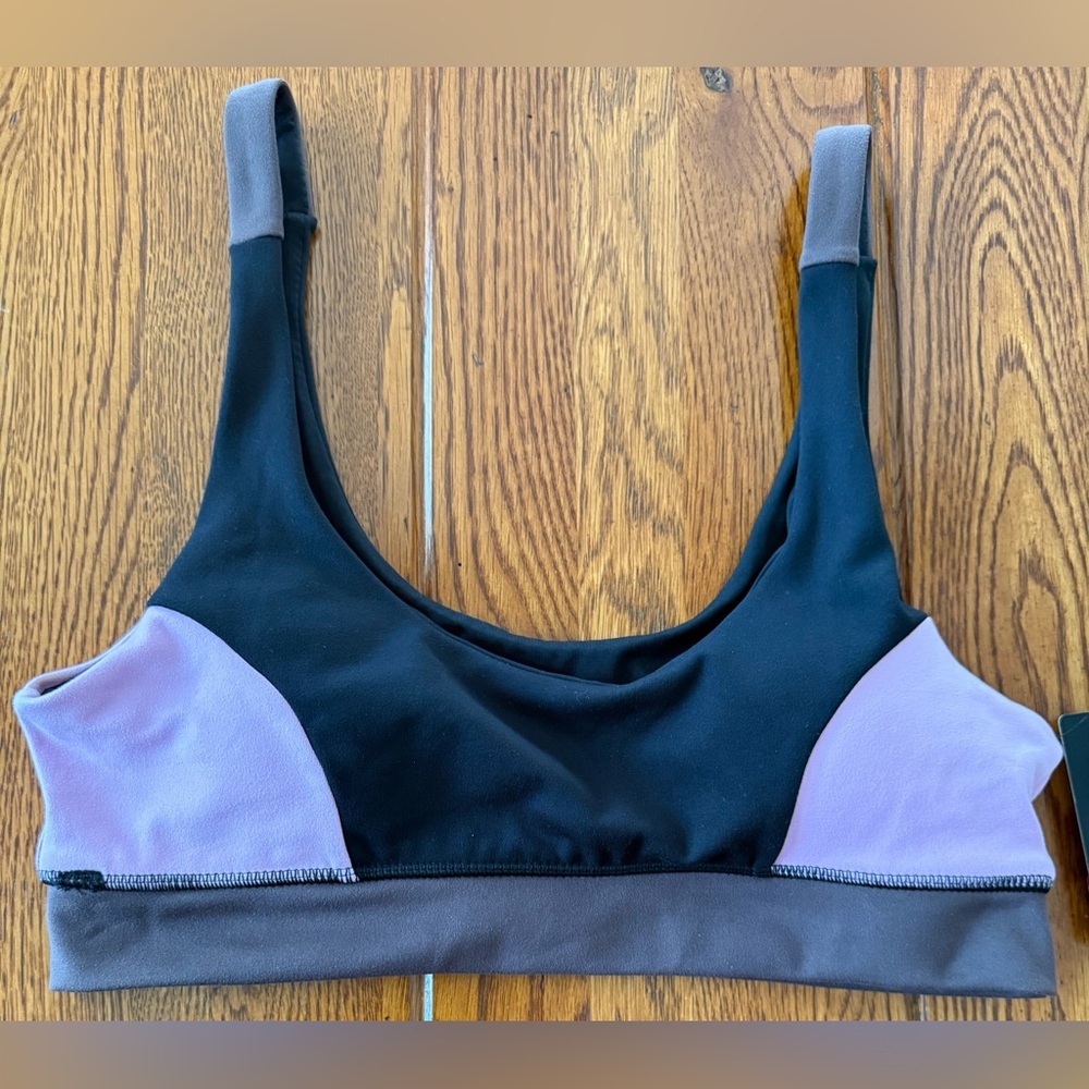 🆕 Hurley Black, Pink, Brown Sports Bra - Picture 2 of 7